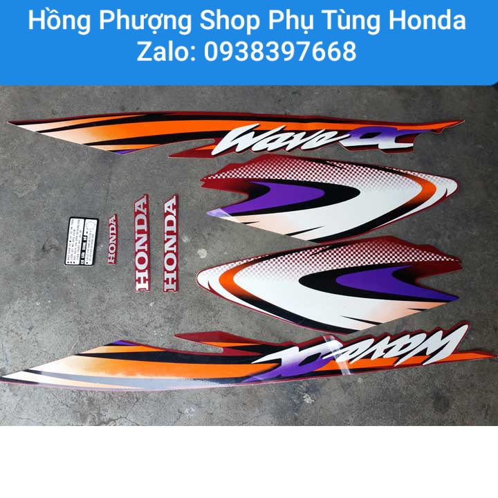 Trọn bộ tem cho xe wave alpha 2006