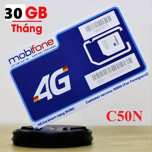SIM 4G MOBI C50N - MIỄN PHÍ 1G LÊN TỚI 30GB / THÁNG từ MƯỜNG THANH ROYAL