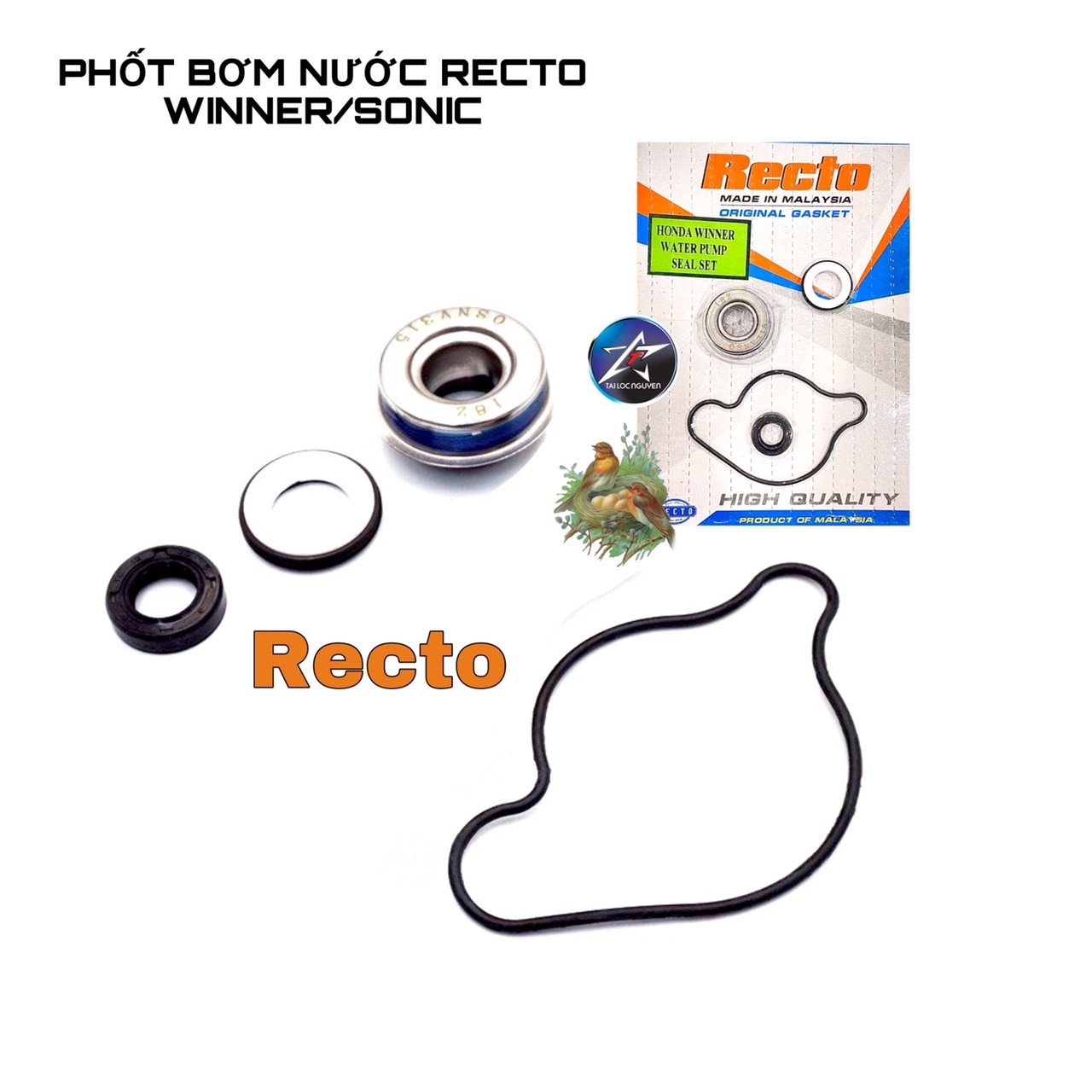 Cốt và phốt bơm nước recto winner/sonic