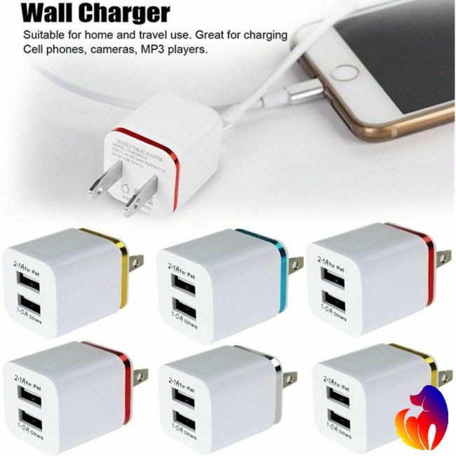 Cốc sạc 5v 2 cổng 1A và 2A