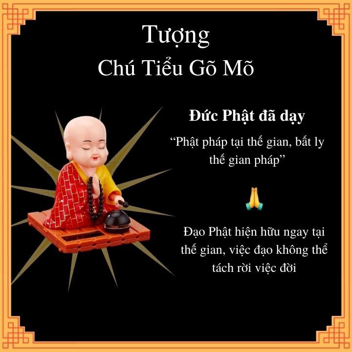 tượng phật- tượng chú tiểu  gõ mõ
