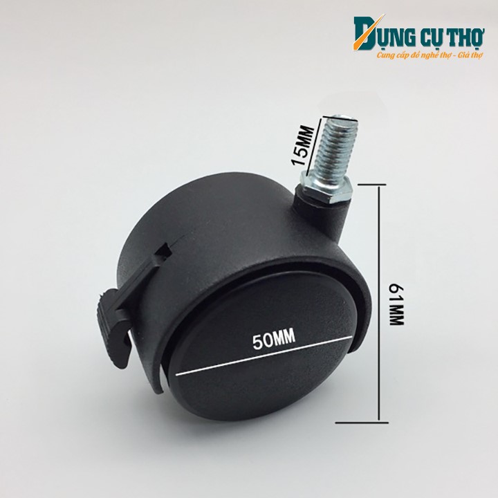 Bánh xe nhựa ốc vặn