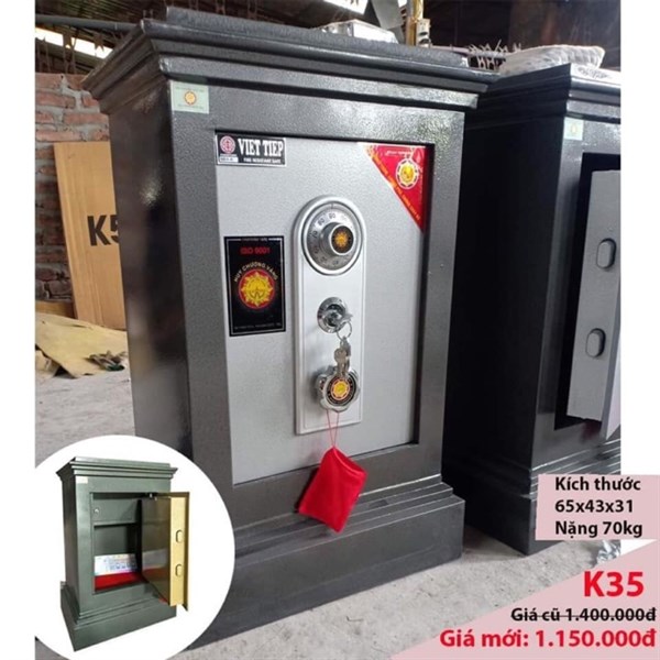Két Sắt Việt Tiệp kv35 - 65*43*31 - 70kg+-