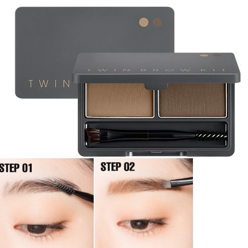 Bột Kit Tán Mày & Che Khuyết Điểm Missha Twin Brow Kit