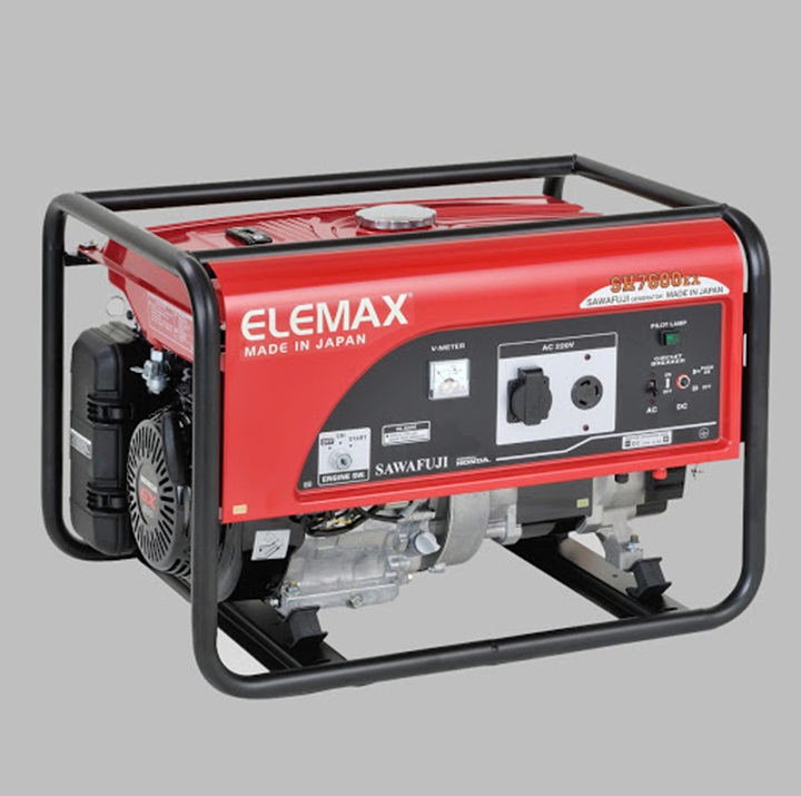 Máy Phát Điện Chạy Xăng 6.5KVA Elemax SH7600EXS Có Đề