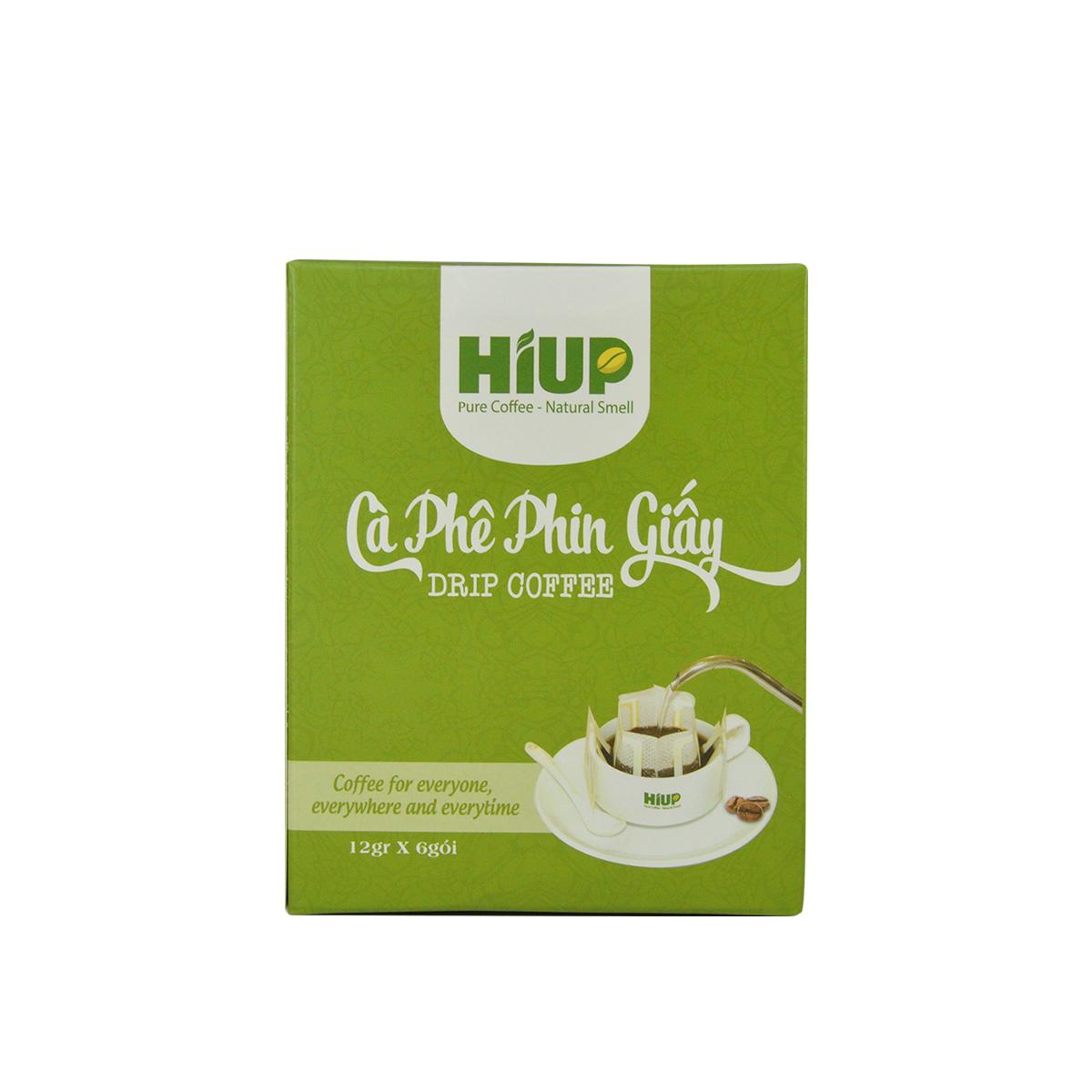 Combo 2 hộp cà phê phin giấy xl (hộp 6 phin x 12gr) - HIUP Coffee