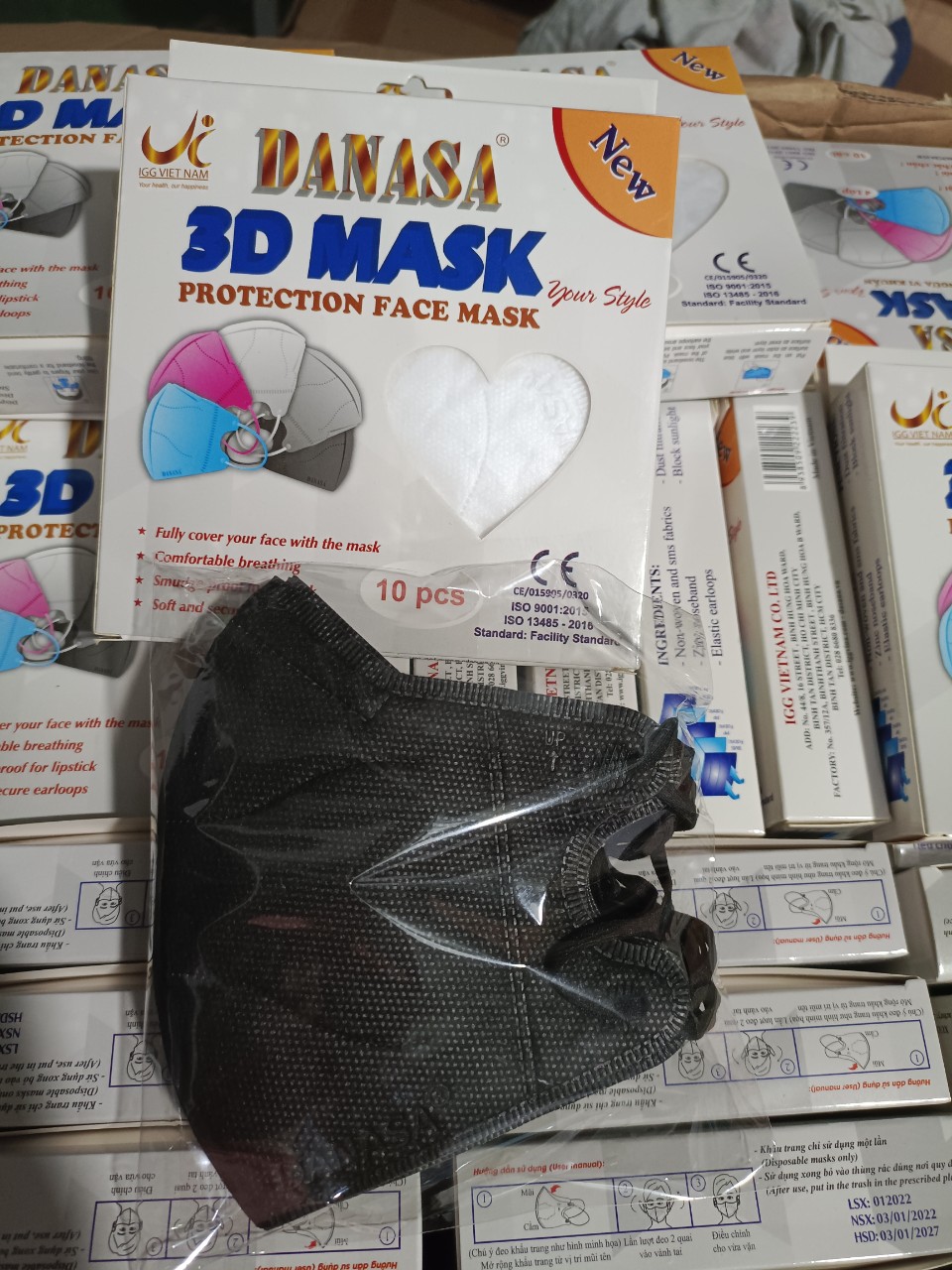Khẩu trang DANASA 3D Mask (Combo 10 hộp 100 cái)