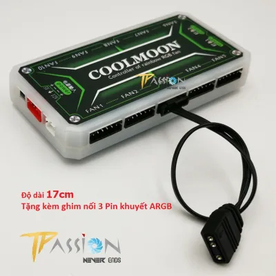 [HCM]Dây chuyển cổng 4 Pin | 6 Pin Hub Coolmoon ra cổng LED 5v 3 Pin ARGB - Đồng bộ LED 5v vào hub Coolmoon 4 pin khuyết - 4 Pin sang ARGB 5V