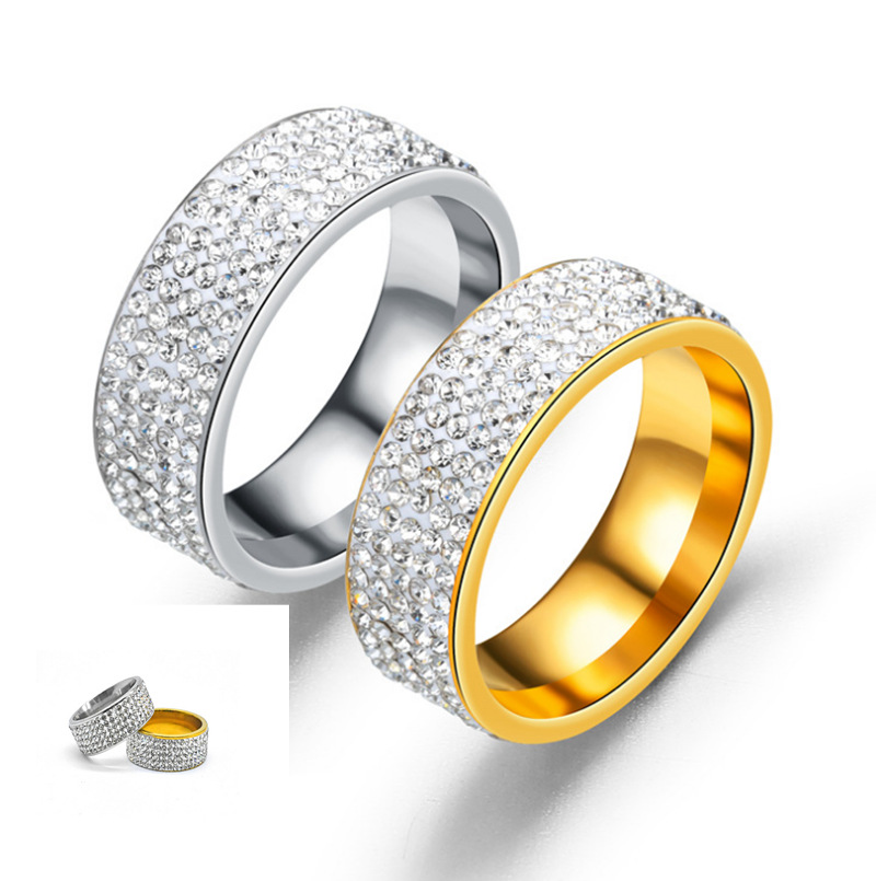 [HCM]Nhẫn Nam Titan Đính Đá Sáng Chói Lóa  Phong Cách Cực Chất RBFULLZIRCON5