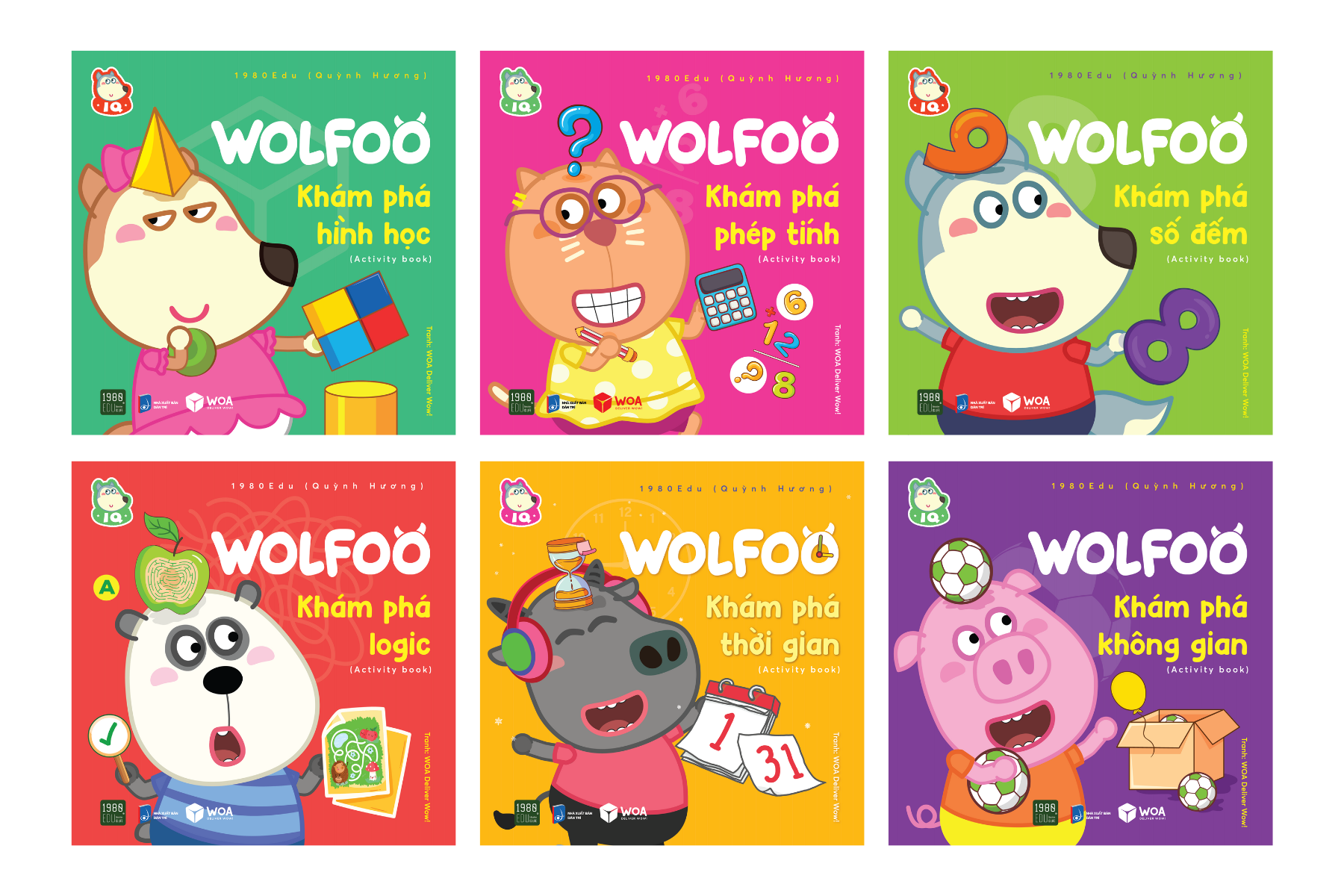 Sách - Combo 6 cuốn Wolfoo Khám Phá
