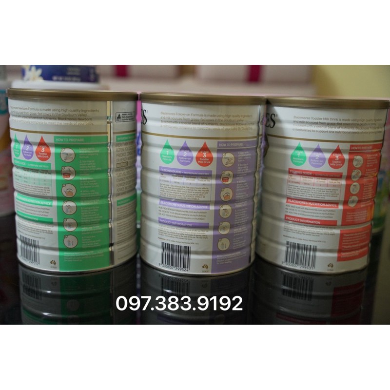 Sữa Blackmores Số 1 , 2 , 3 Date 2023 900G Chuẩn !