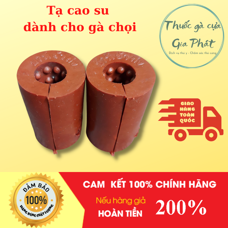 Tạ cao su dành cho gà chọi , 1 cặp dành cho 1 con gà (1 cặp nặng 140g)