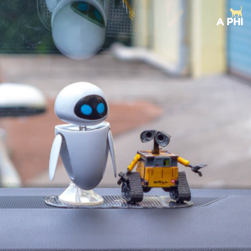 Mô hình nhân vật Wall-E, EVE phim Robot biết yêu cao 7cm