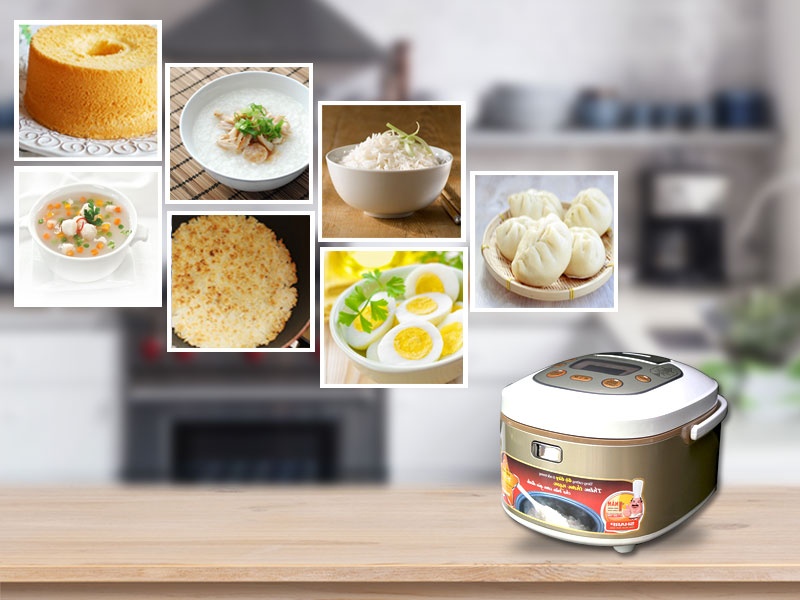 Nồi cơm điện tử Sharp 1.8 lít KS-TH18-GL