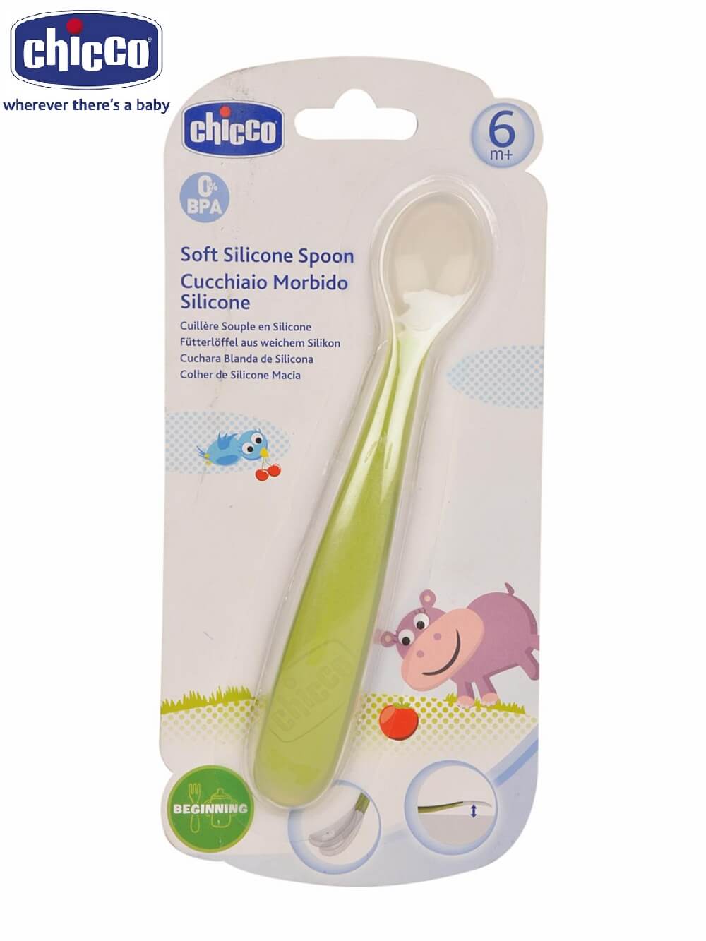 Thìa ăn dặm Silicon Chicco