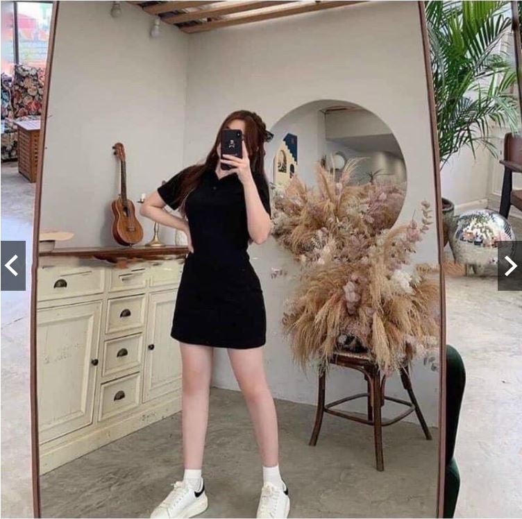 Đầm polo sơ mi phong cách