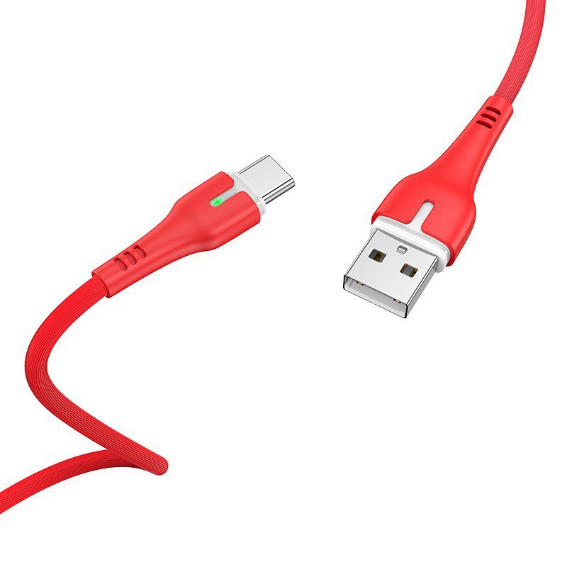 Cáp sạc iPhone Lightning/ Micro /TypeC X45 2.4A có đèn LED