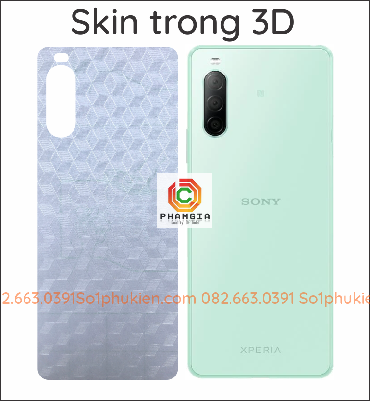Miếng dán carbon mặt lưng Sony Xperia 10 ii