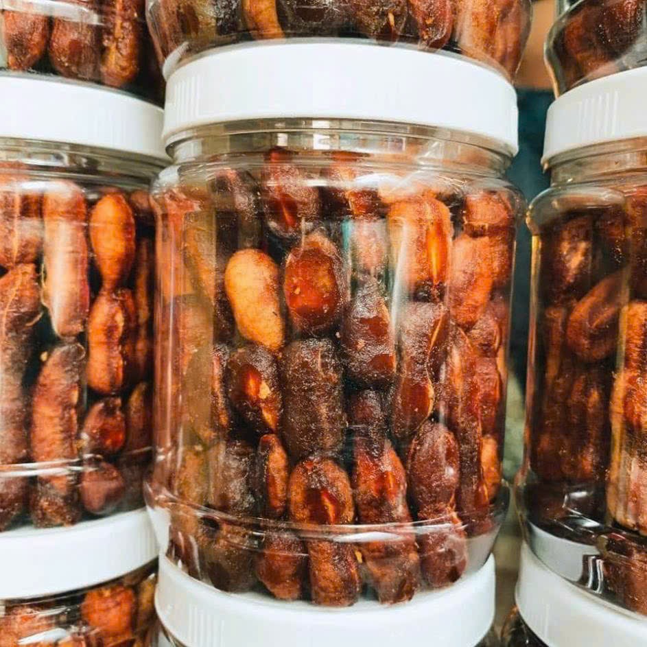 ME LÀO CHẤM MUỐI TÔM SIÊU NGON HỦ 500 GRAM