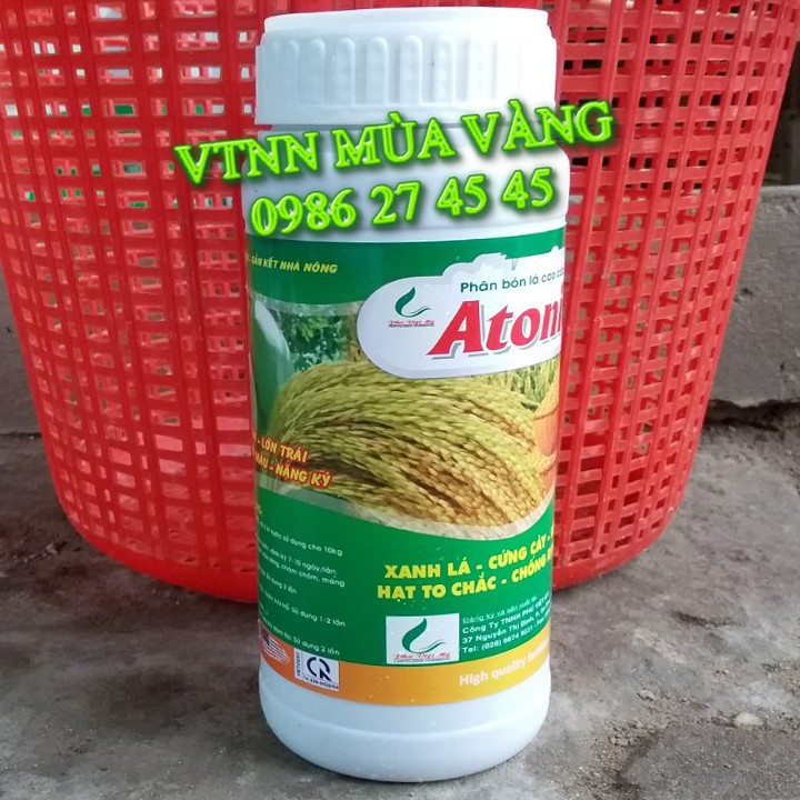 Phân bón lá kích thích cao cấp siêu đậm đặc ATONIC chai 500ml