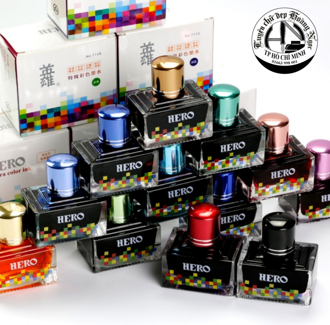 [HCM]Mực bút máy - Mực Hero 40ml