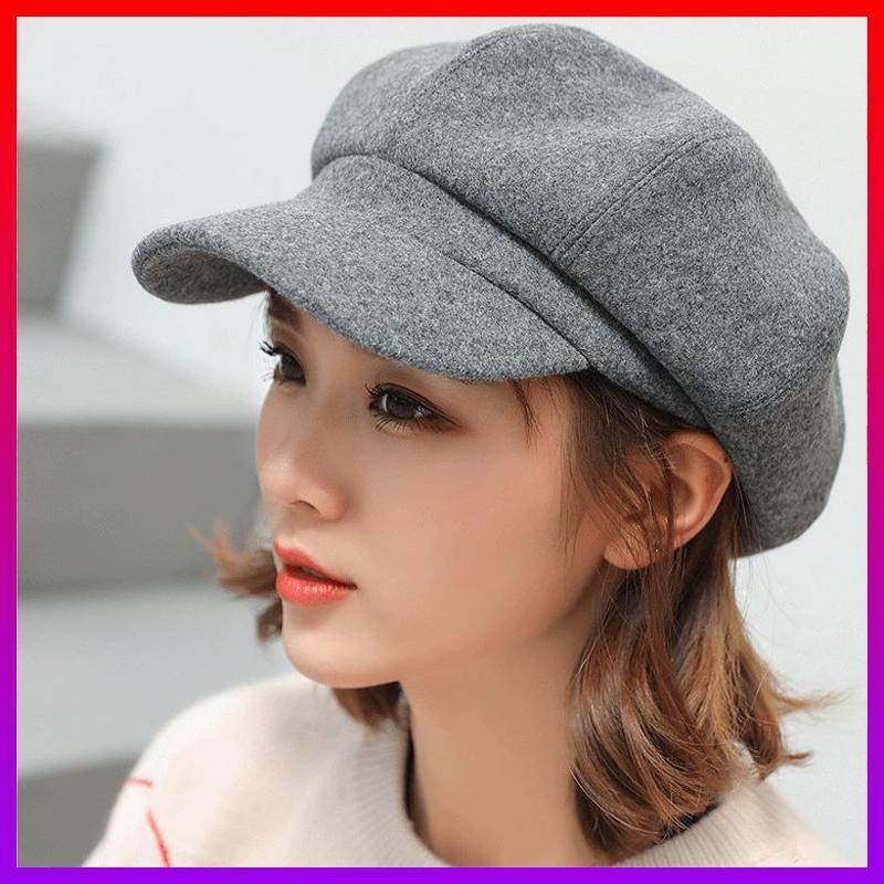 Mũ Beret Thủy thủ vải dạ CAO CẤP - Nón nữ style HÀN Kiểu lưỡi trai thời trang - NHShop