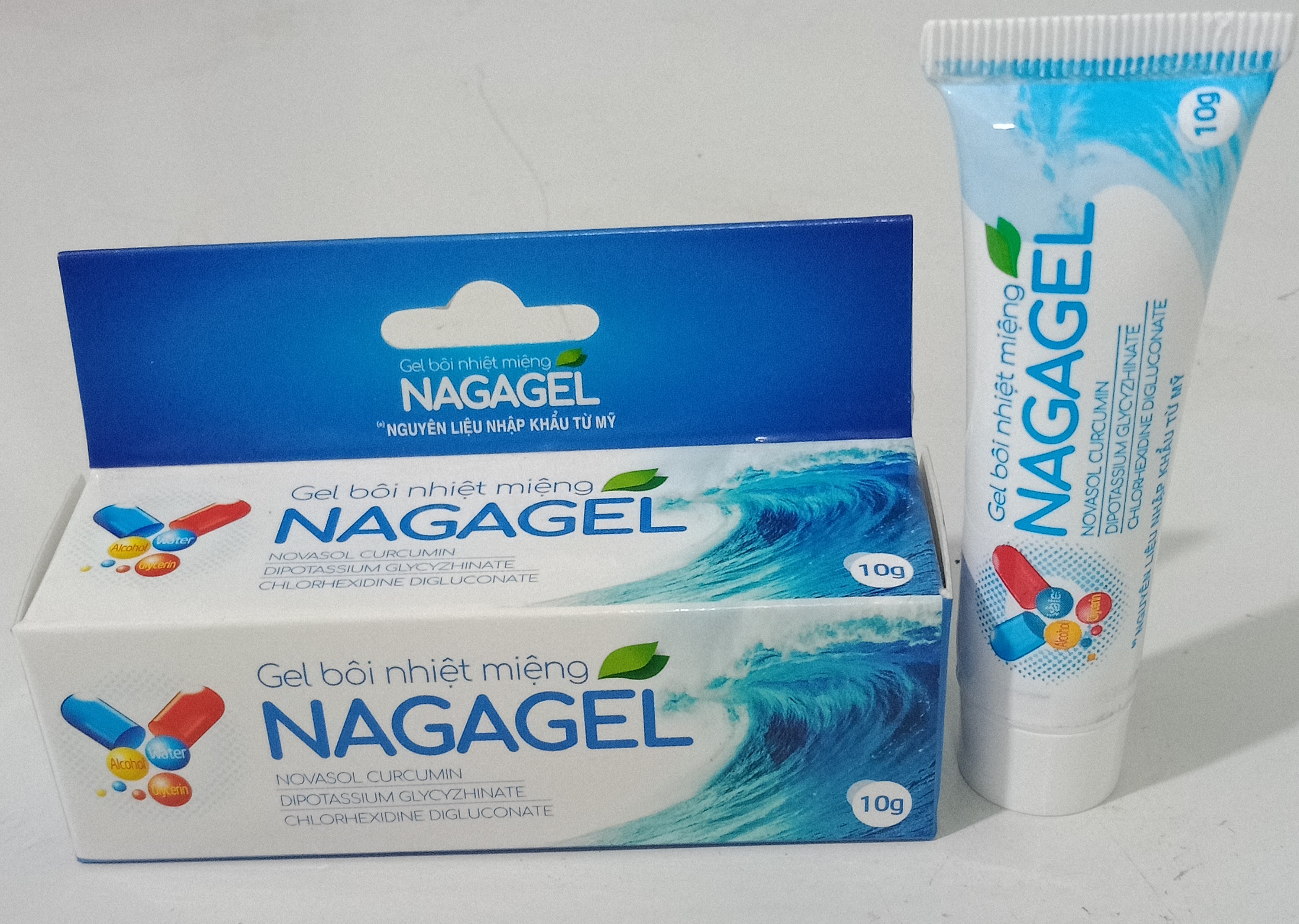 Gel bôi nhiệt miệng thảo dược NAGAGEL ( tuýp 10g)