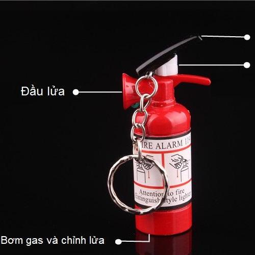 Bật Lửa móc khóa hình bình chữa cháy mini