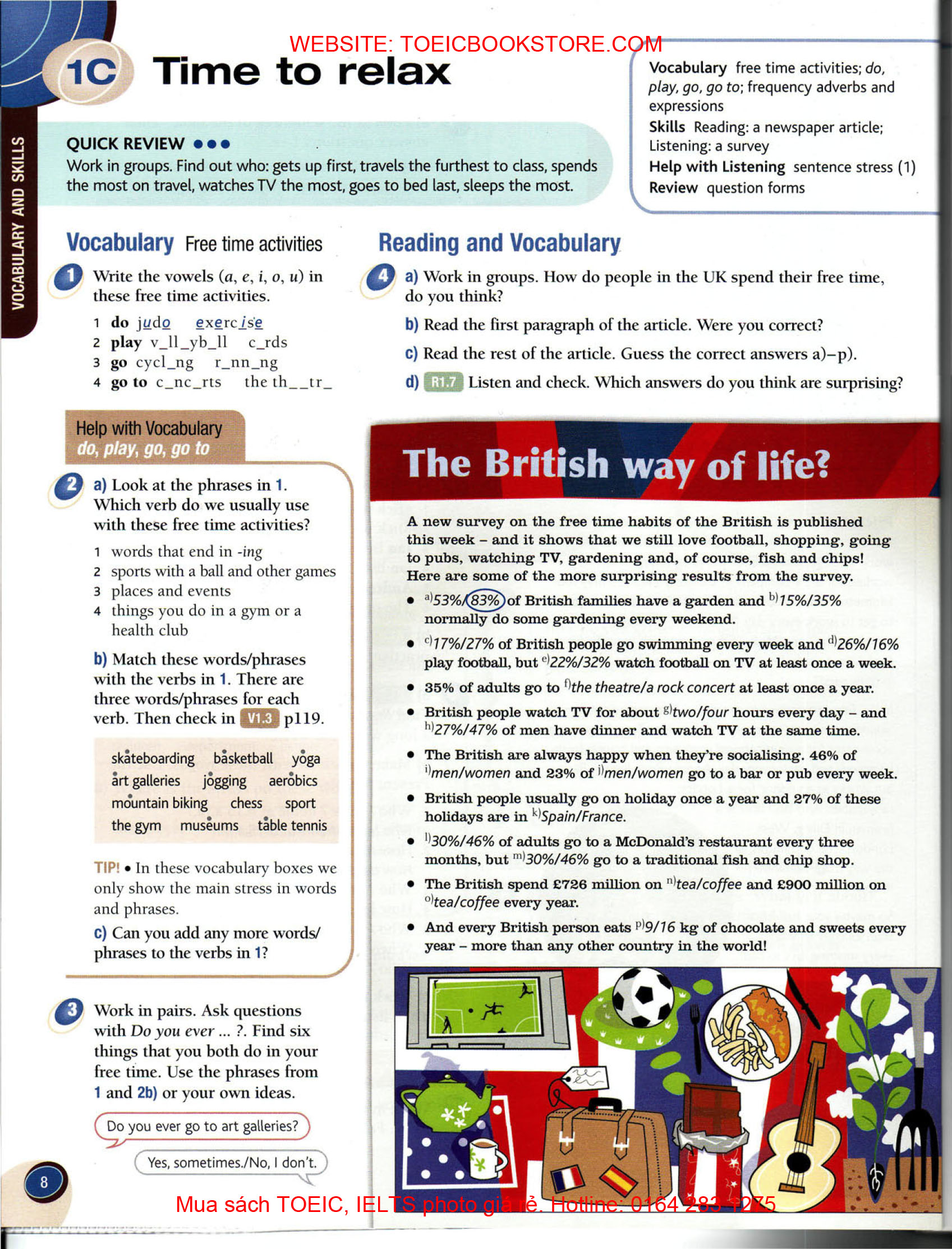 Face to face Pre-intermediate Student's book - Work Book (Sách màu)