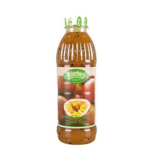 Sinh tố Osterberg Chanh Dây (Có hạt ) - Passion Fruit Smoothie 1L (Chai)