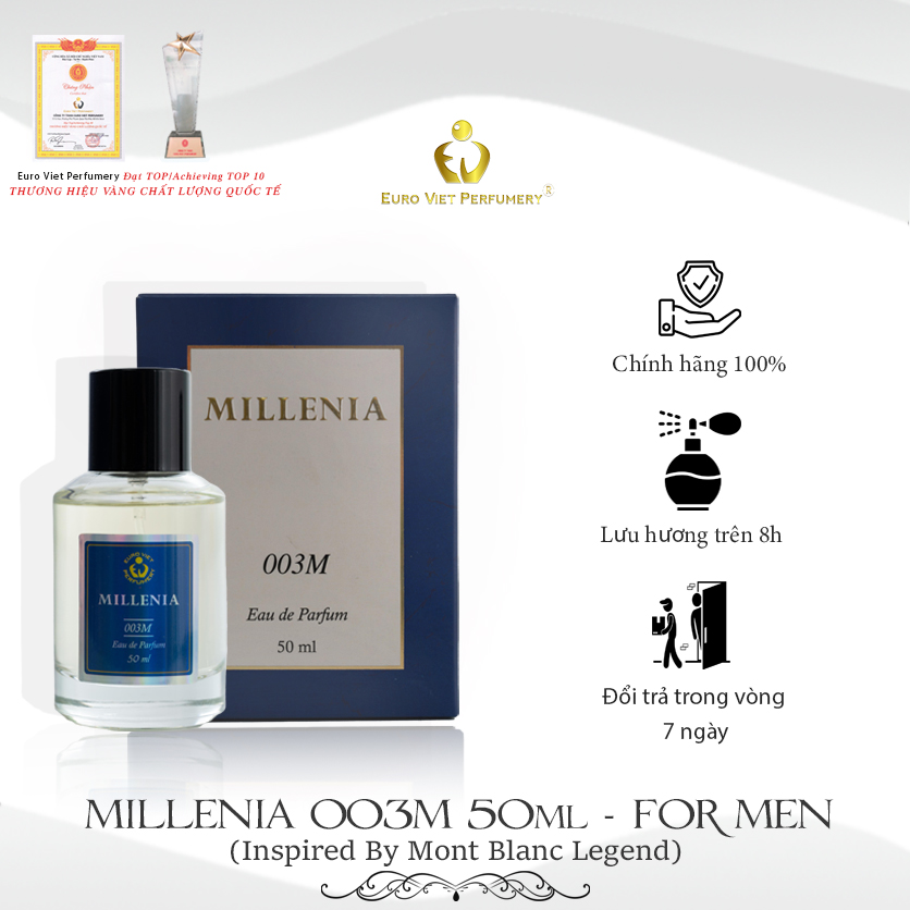 Nước hoa millenia 003m nguồn gốc hương từ mont blanc legend.