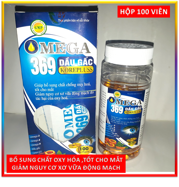 100 Viên Dầu Gấc Tinh Khiết Kết Hợp Omega 369, Tăng Cường Dưỡng Chất Và Phát Triển Cho Não Bộ - FRANCE