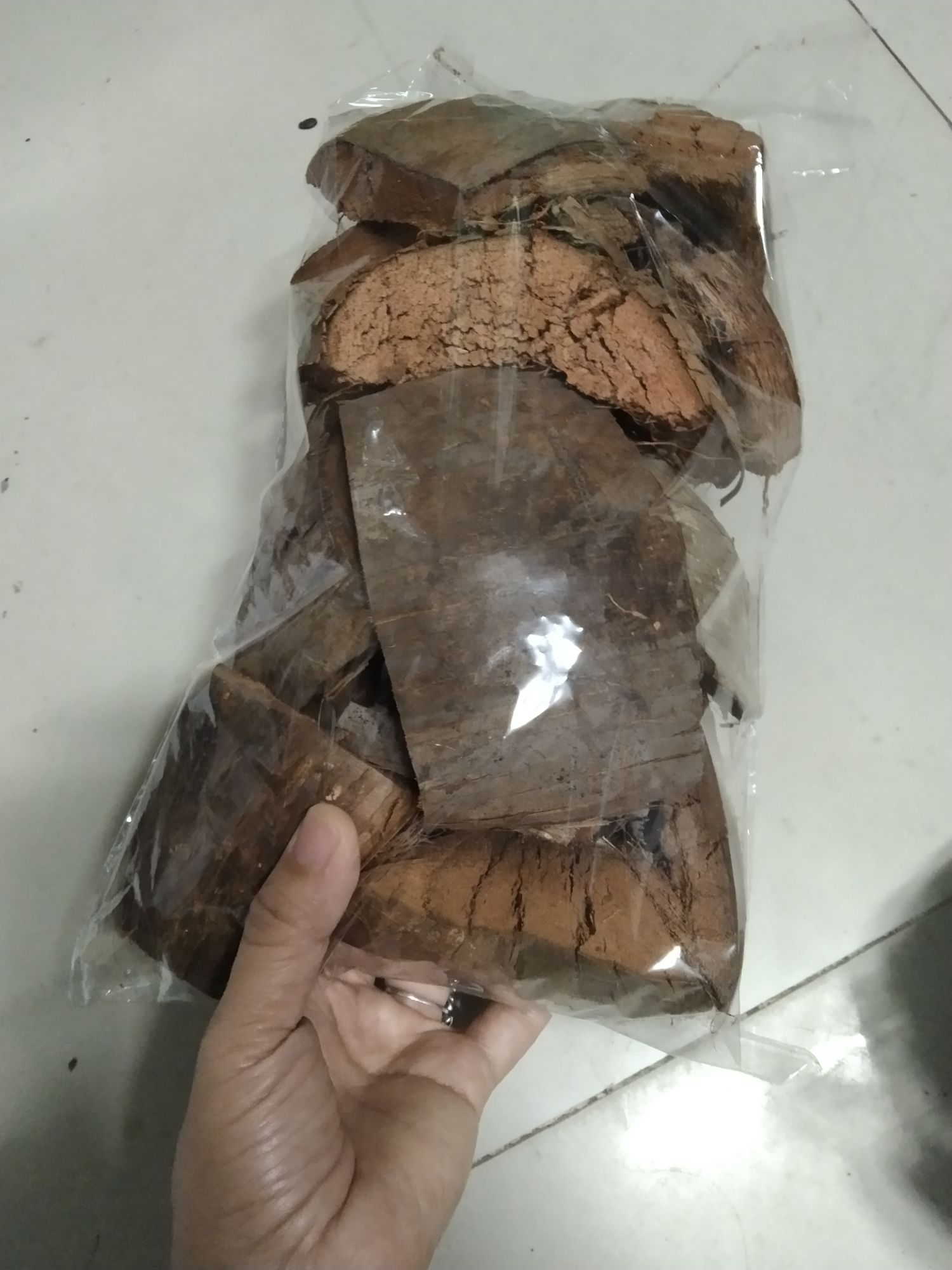 Sơ dừa trồng lan đã qua xử lý