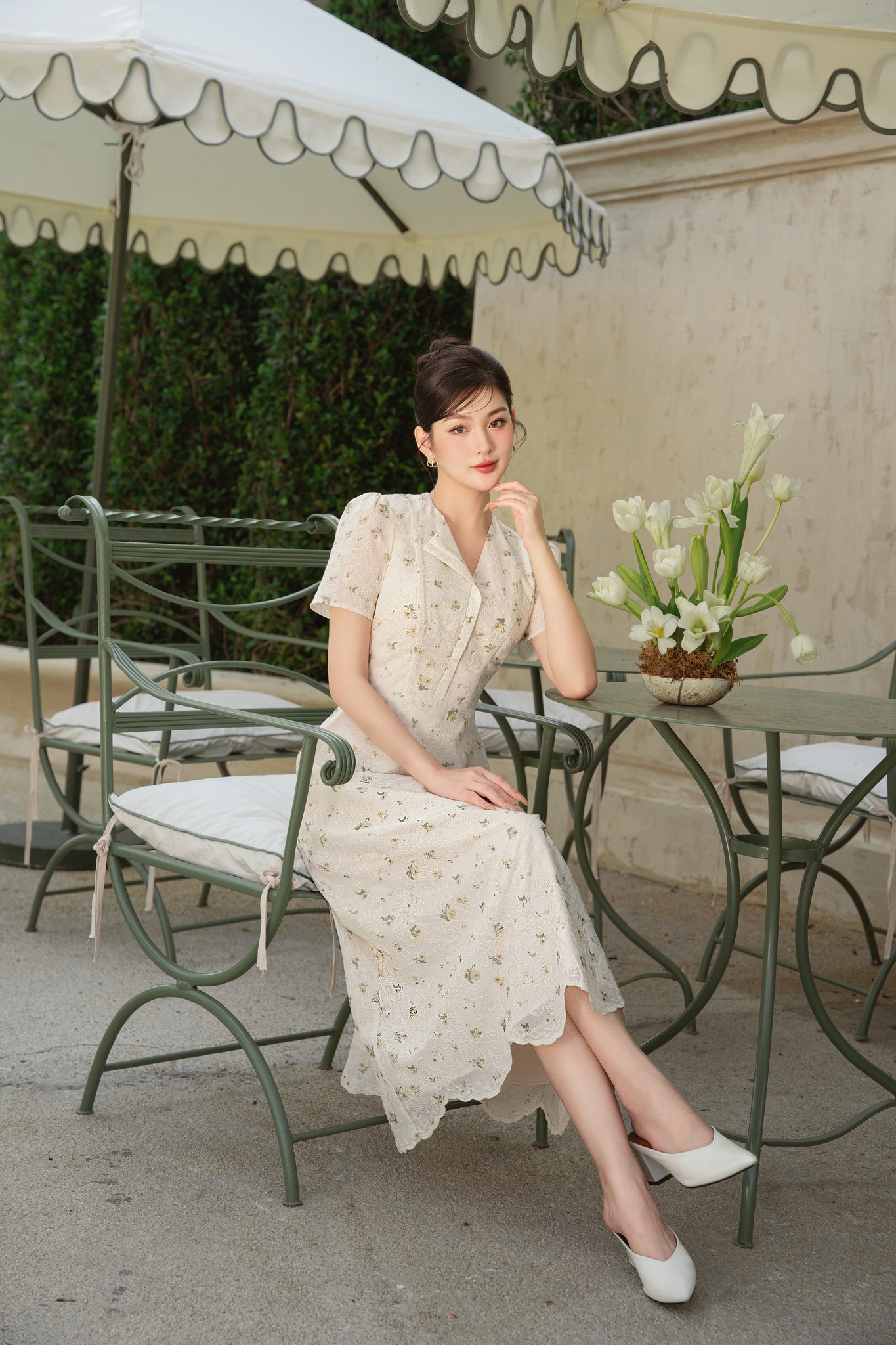 Voucher siêu sale 15% OLV - Đầm Bonie Fleur Dress