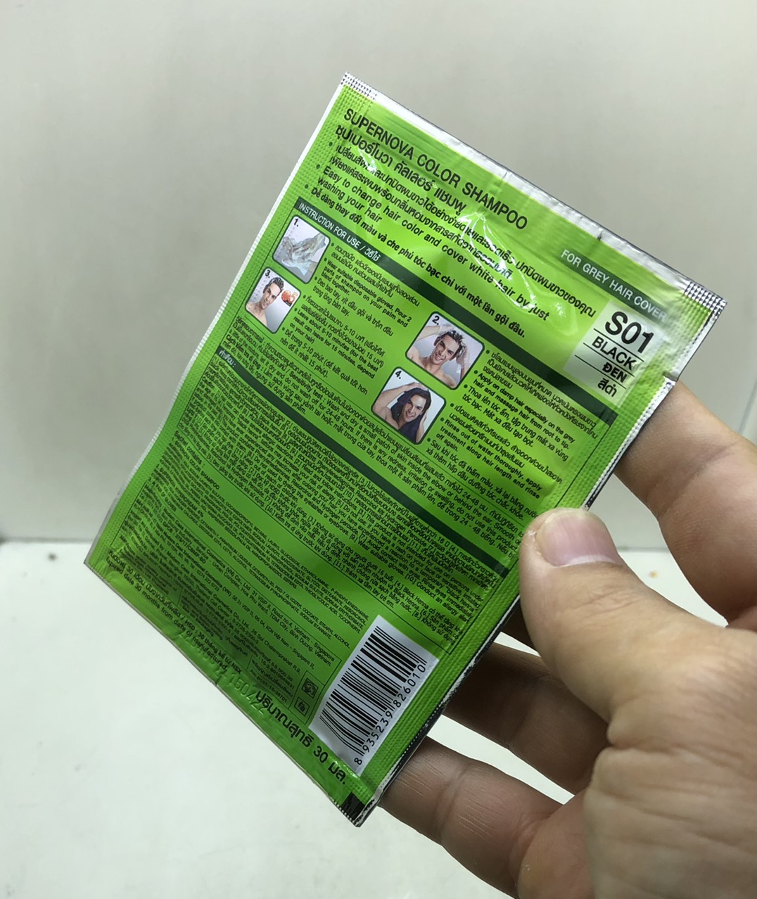 Gội là đen Thái Lan Super Nova 1 gói đơn 30ml
