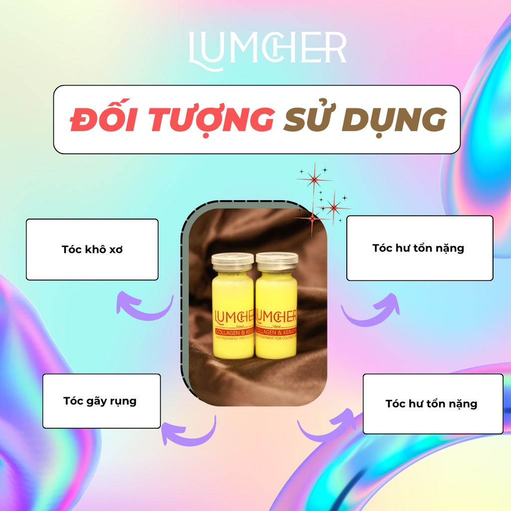 Tinh chất ủ tóc Keratin siêu phục hồi tóc tư tổn độc quyền Lumcher