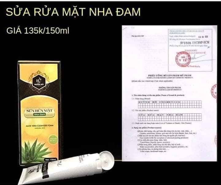 Sửa rửa mặt nha đam Huỳnh Đỗ