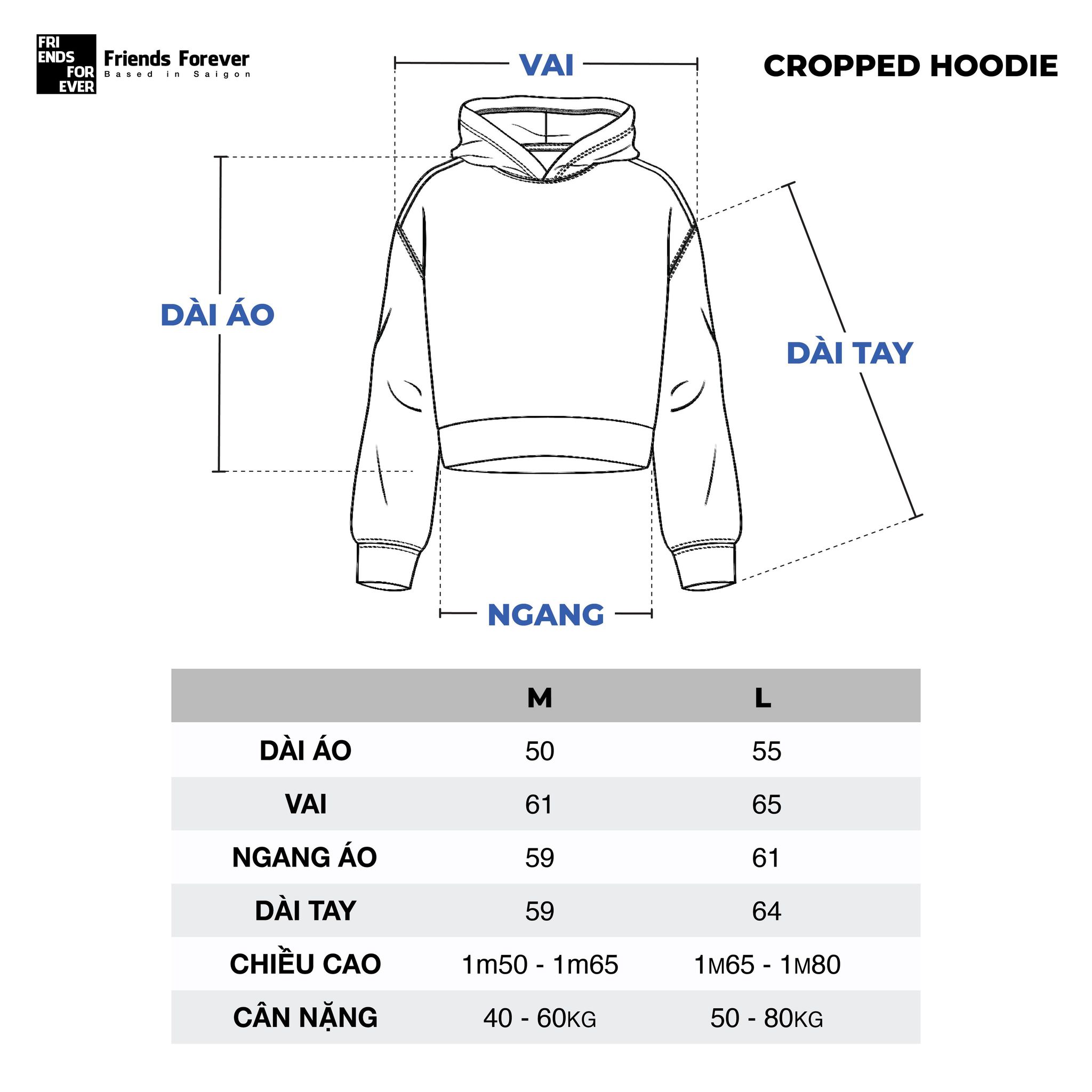 ÁO KHOÁC FF Y2K CROPPED HOODIE