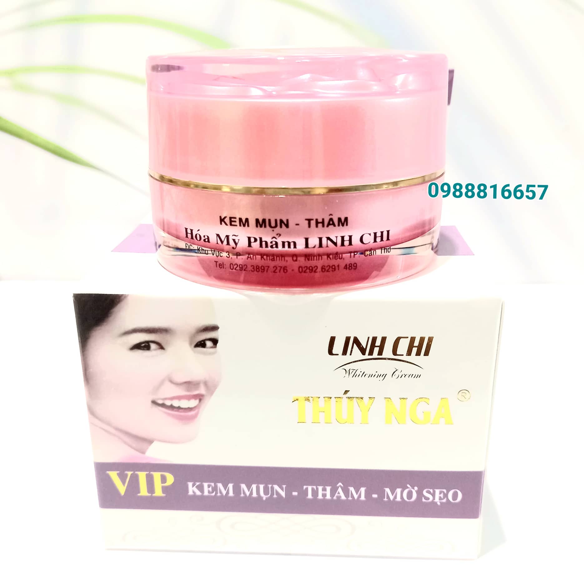 Kem mụn-thâm-mờ sẹo VIP Linh Chi Thúy Nga (25g)
