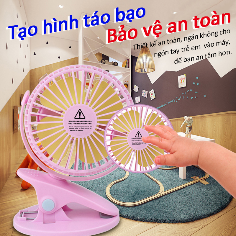 quạt mini,usb,kẹp,quạt,sạc,tai 3 tháng