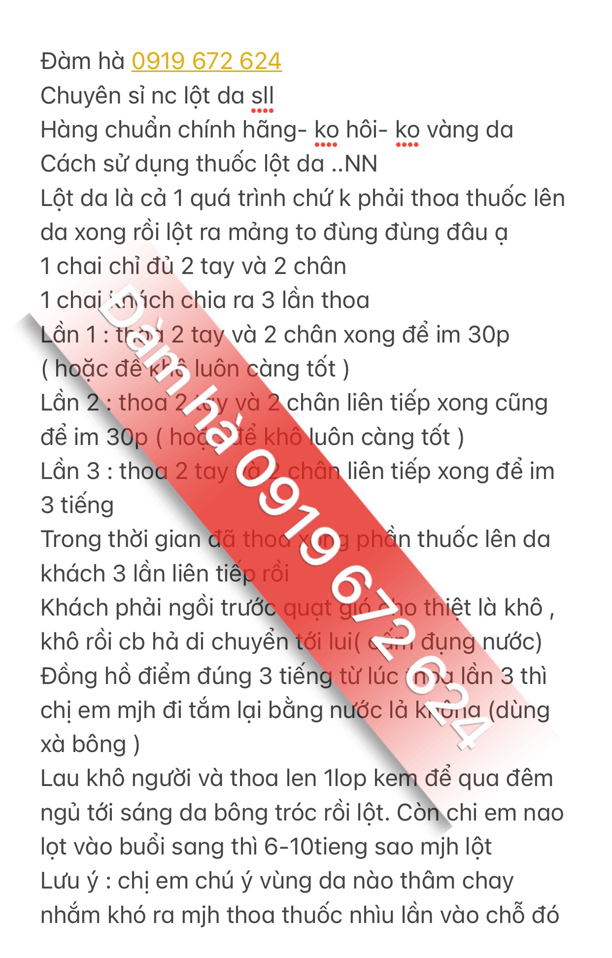 Combo 5 chai Nước Lột da cao cấp NN