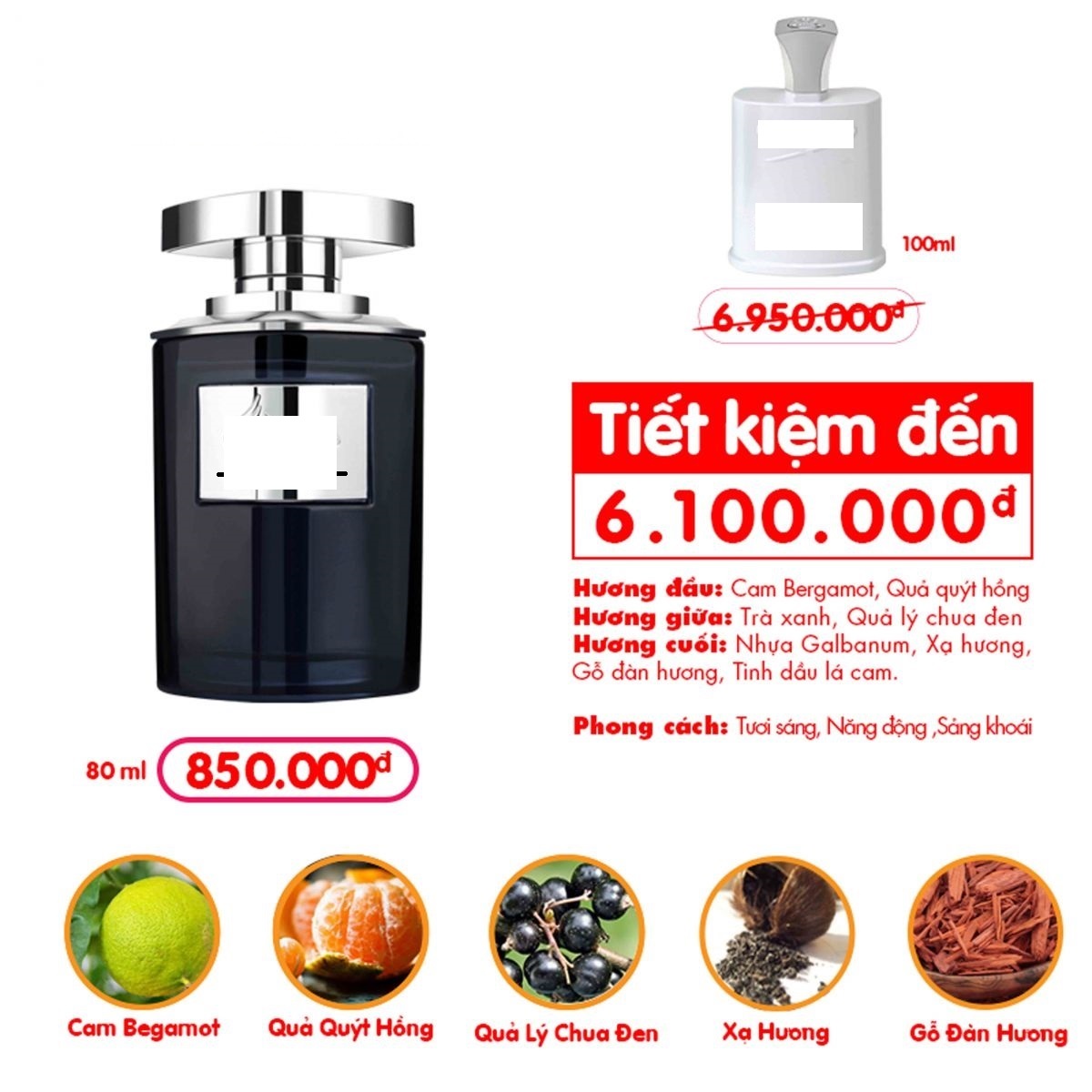 Nước Hoa Chiết CHARME LUXURY 10ml