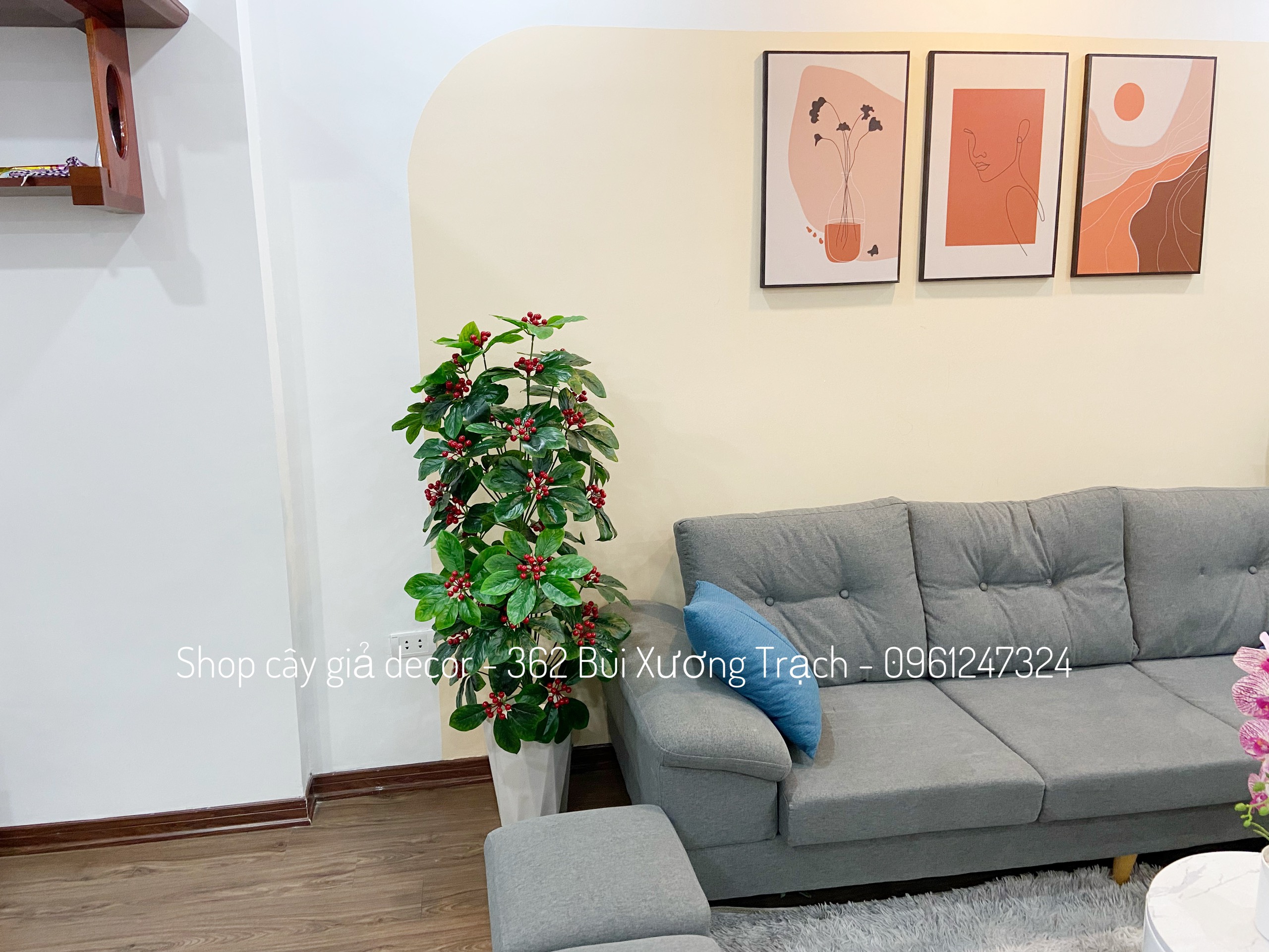 Cây kim ngân lượng m4 - cây giả decor