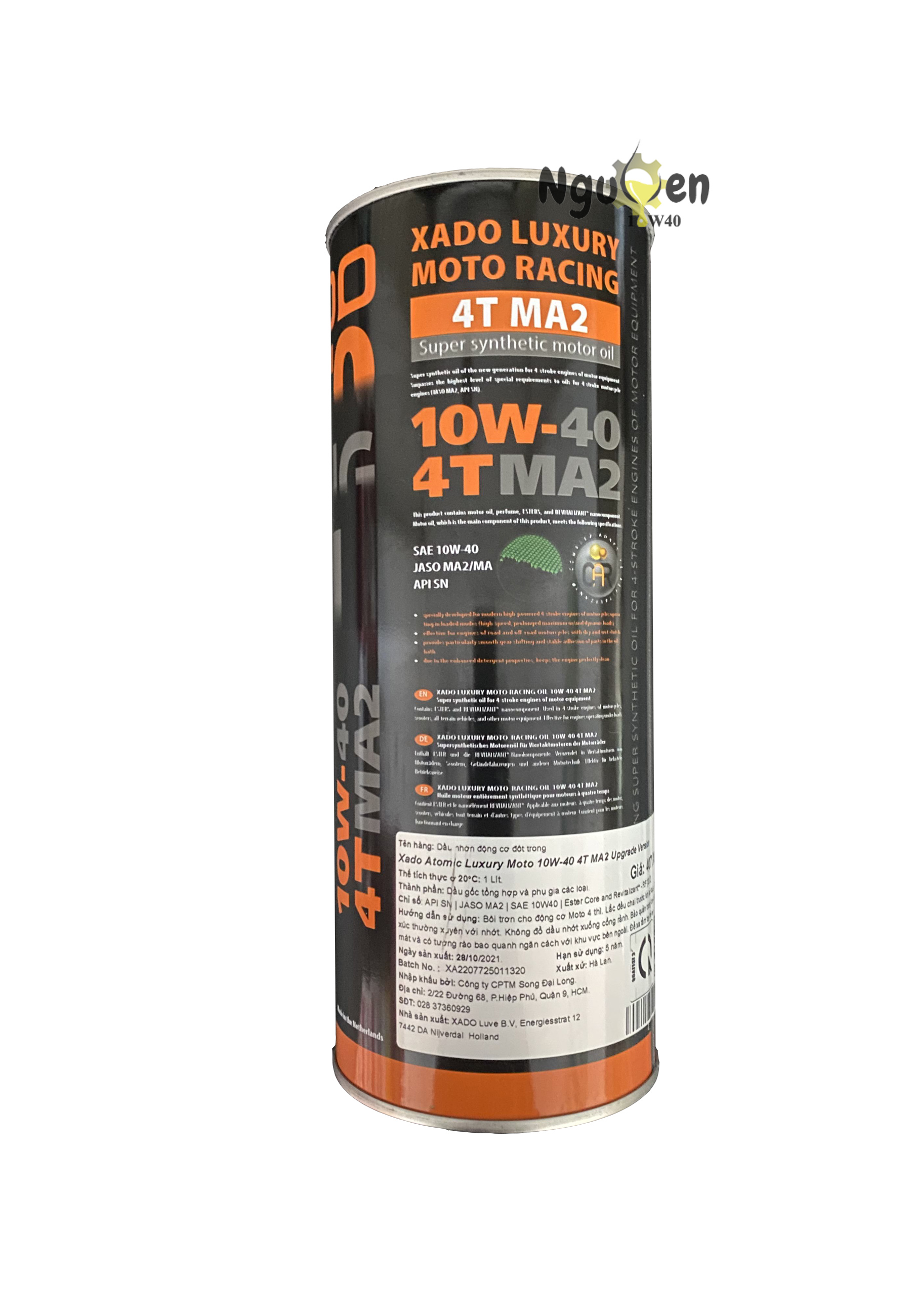 Nhớt Xado Luxury 10w40 1L (Upgrade version RF 22.2)