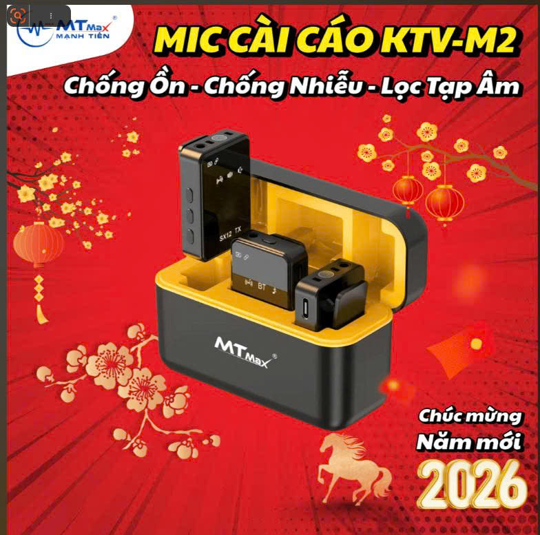 Micro Cài Áo Không Dây Chuyên Nghiệp, Micro Cài Áo Không Dây KTV M2, Lọc Âm- Giam Ồn – Mic Nhạy – Chống Nhiễu-  Chất Âm Cực Hay Thiết Kế Nhỏ Gọn – kết Nối Nhanh Pin Khỏe,  Tương Thích Cho iPhone Android Kèm Hộp Sạc