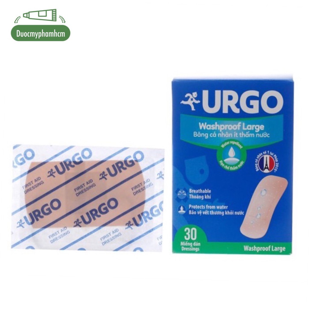 [HCM]BĂNG CÁ NHÂN URGO VẢI ĐỘ DÍNH CAO 120 miếng