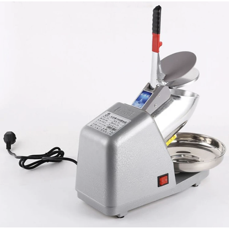2-blade snow flake, 2 caps multi-functional ice machine, fluffy snow sand blender, high capacity grinder, large ice, small all machine is fast and silent for home, cafe, tea shop