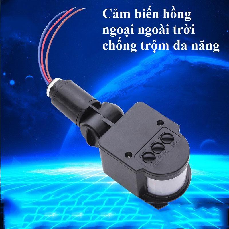 Cảm biến chống trộm, den cam bien chong trom, đèn cảm biến hồng ngoại đa năng, Cảm biến hồng ngoại ngoài trời chống trộm đa năng, chuyển mạch hệ thống bằng tín hiệu hồng ngoại, độ nhạy cảm biến cao. Bảo hành toàn quốc 1 đổi 1 bởi Sun Store