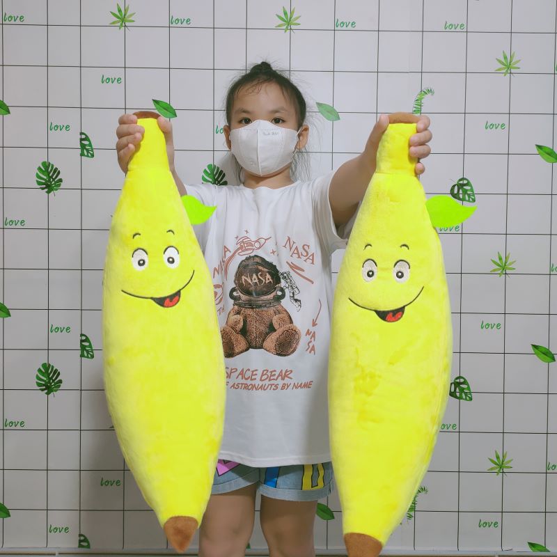 GỐI ÔM CHO BÉ SƠ SINH HÌNH TRÁI CHUỐI 50CM