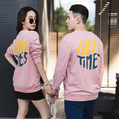 Áo đôi màu hồng ngọt ngào (giá 2 áo)